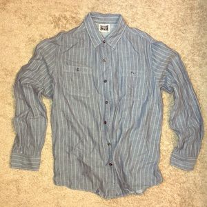 Converse One Star Casual Button Down Shirt Large